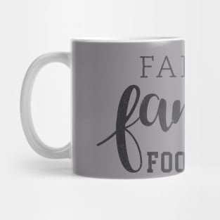 Faith Family Football Mug